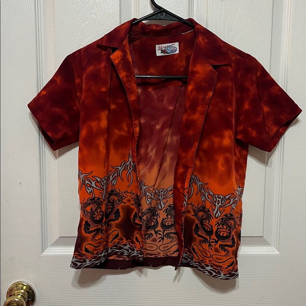 Ocean Current Red and Orange Shirt
